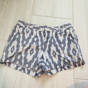 Ann Taylor Loft Riviera Shorts Ikat‎ Print Linen 2